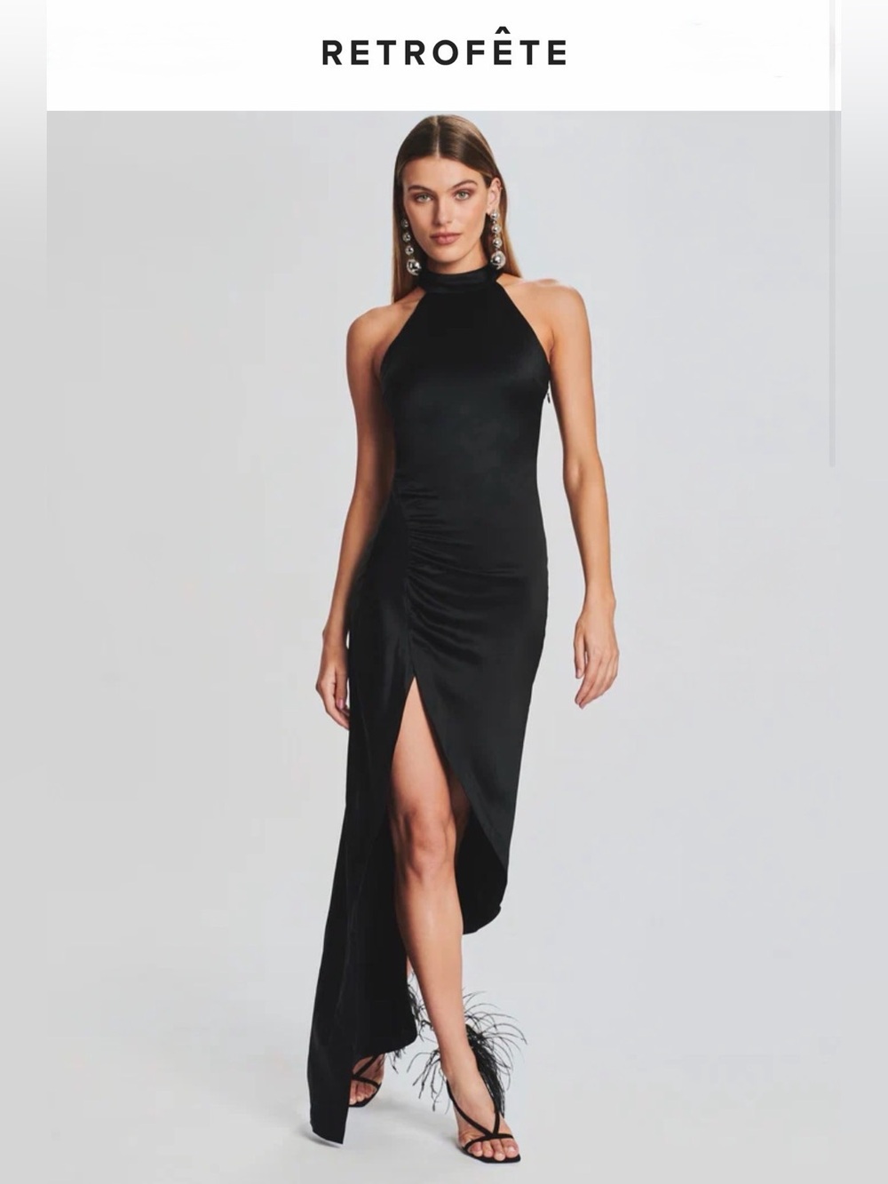 Retrofete Sab Dress in Black Sz M New With‎ Tags Wedding Guest Cocktail Party